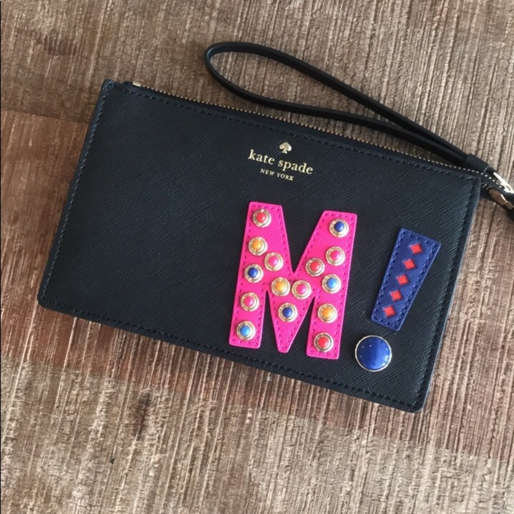 Kate Spade hartley lane initial leila “M”